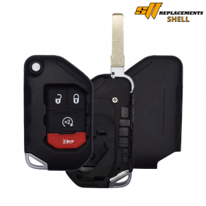NEW REPLACEMENT 4B CASE SHELL FOR JEEP FLIP SMART KEYLESS PROXIMITY REMOTE FOB OHT1130261