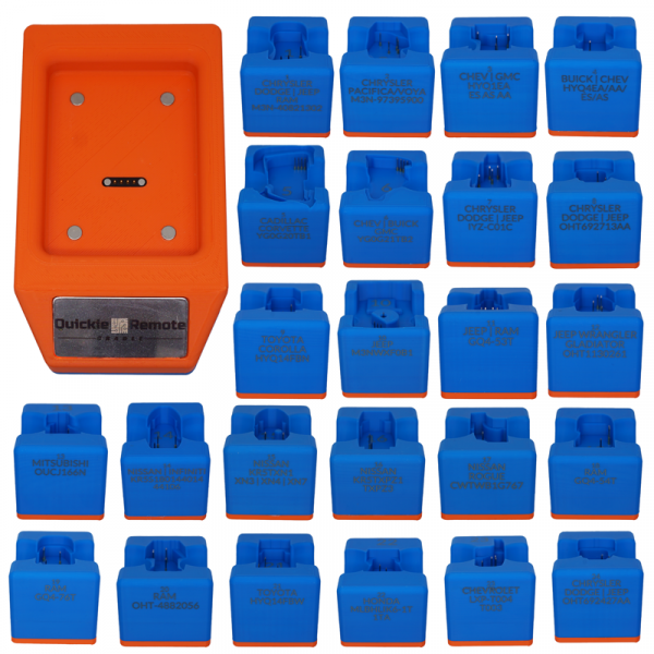 QUICKIE REMOTE FAST CHANGE UNLOCKING CRADLE BUNDLE - 24 CRADLES + BASE & CABLES