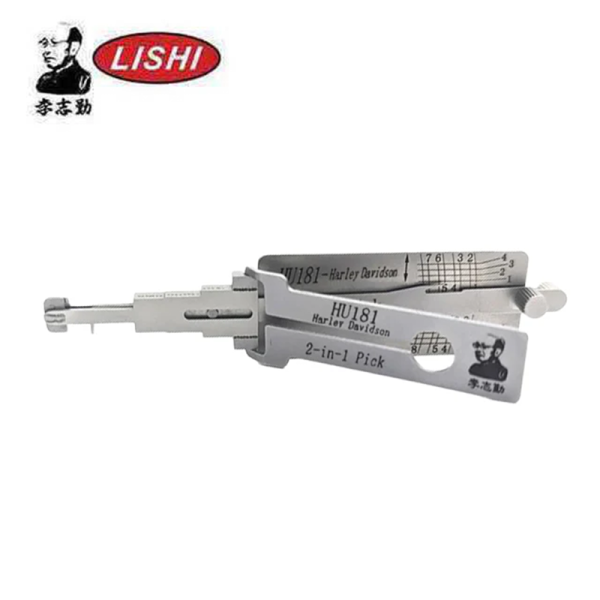 ORIGINAL LISHI HU181 HARLEY DAVIDSON 2-IN-1 PICK & DECODER AG