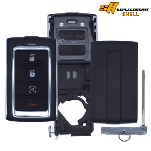 NEW REPLACEMENT CASE / SHELL FOR 4B JEEP SMART KEY PROXIMITY REMOTE FOB M3NWXF0B1