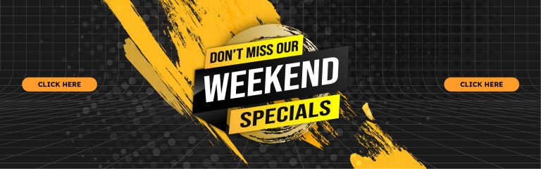 Take advantage of our weekend sale!