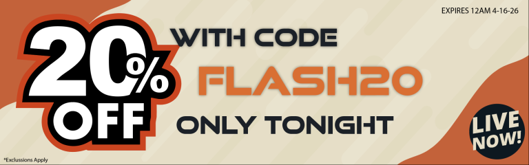 flash sale! 20% off