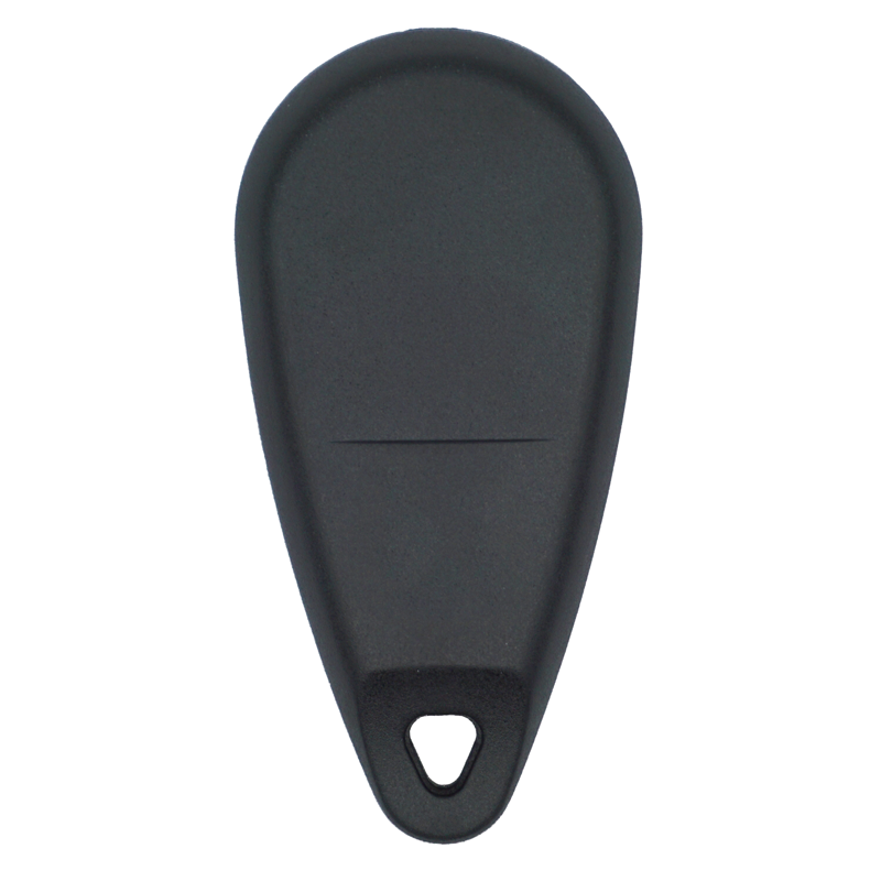 10725A-Sf-back - SFFobs Inc. Black plastic car key fob shell with a small oval hole for a keyring at the bottom